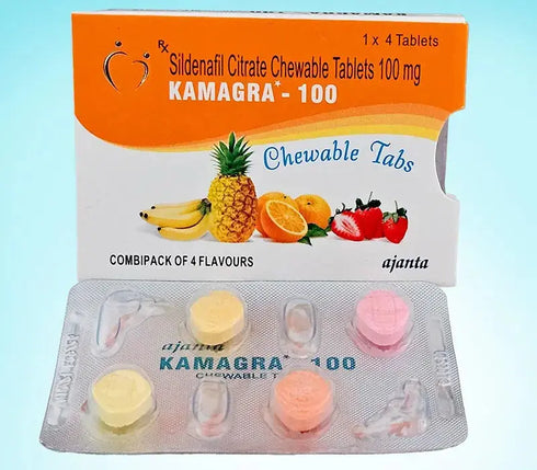 Kamagra 100 Chewable - Dropsuri masticabile cu arome - Kamagra Jelly Romania