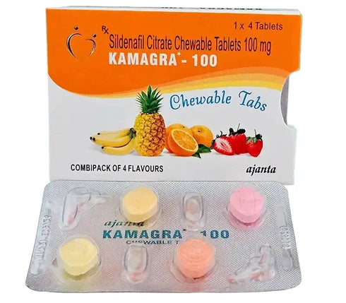 Kamagra 100 Chewable - Dropsuri masticabile cu arome - Kamagra Jelly Romania