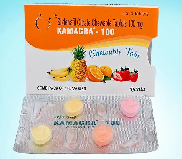 Kamagra 100 Chewable - Dropsuri masticabile cu arome - Kamagra Jelly Romania
