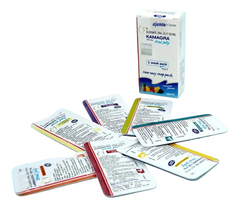 KAMAGRA JELLY - 7 PLICURI + 1 GRATIS, ORIGINALĂ AJANTA PHARMA - Kamagra Jelly Romania