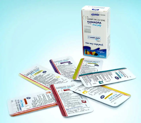 KAMAGRA JELLY - 7 PLICURI + 1 GRATIS, ORIGINALĂ AJANTA PHARMA - Kamagra Jelly Romania