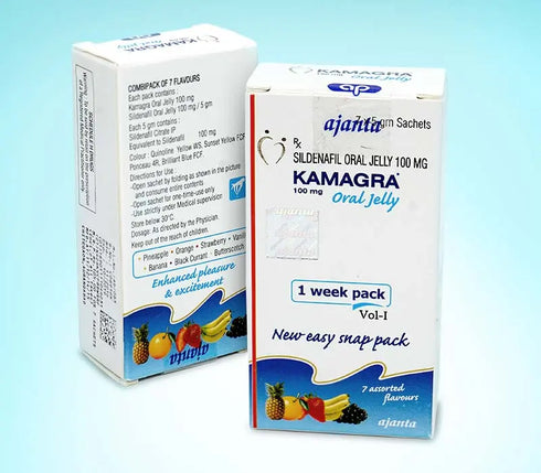 KAMAGRA JELLY - 7 PLICURI + 1 GRATIS, ORIGINALĂ AJANTA PHARMA - Kamagra Jelly Romania