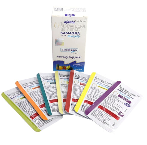 KAMAGRA JELLY - 7 PLICURI + 1 GRATIS, ORIGINALĂ AJANTA PHARMA